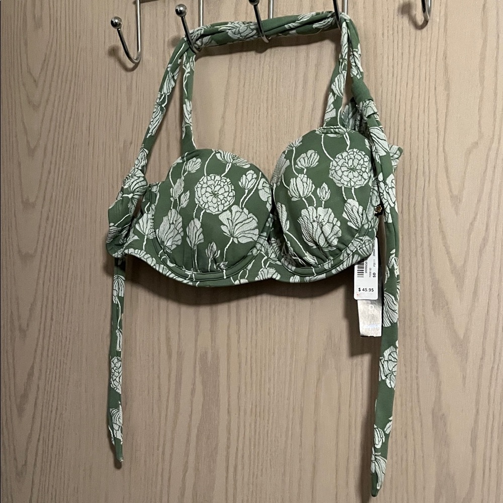 La Vie En Rose Green Floral One Piece